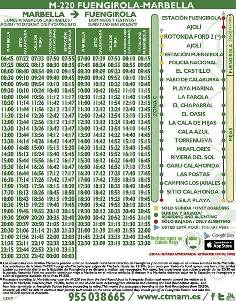 horario de autobuses de fuengirola a marbella|Consorcio de Transportes de Andalucía.